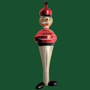 Vintage 1950s MCM Sofferia De Carlini Glass Toy Soldier  Christmas Ornament